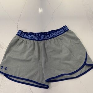 Under Armour Women's Athletic Shorts in Gray and Blue
